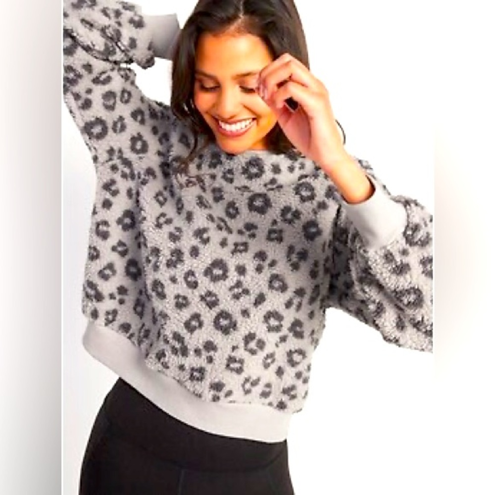Old Navy Leopard COZY Sherpa